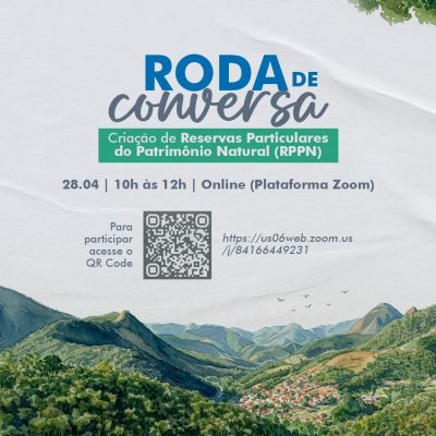 Encontro virtual orientará proprietários rurais sobre benefícios, base legal e caminhos para criação de Reservas Particulares do Patrimônio Natural